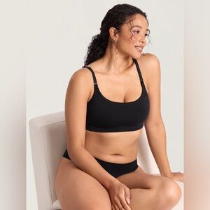 Cotton Scoop Neck Nursing Bralette